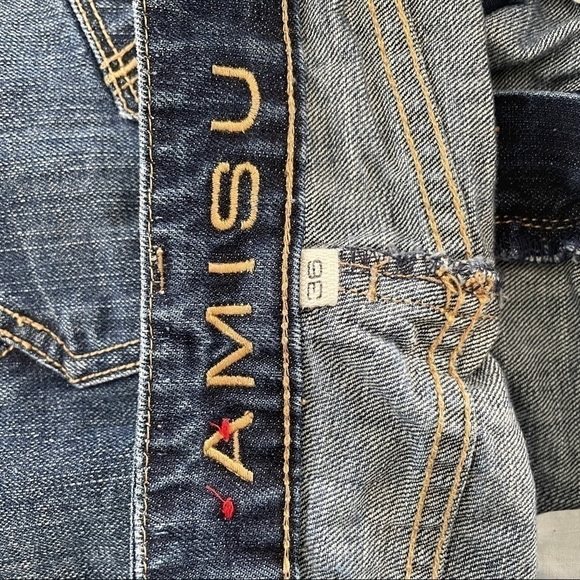 AMISU destroyed denim mini skirt size small - Picture 4 of 5